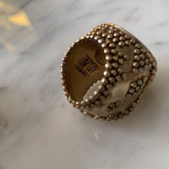 Vintage Magnifying Glass Steampunk Ring Size 7 - Picture 3 of 6